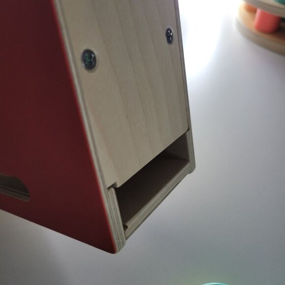 Lovevery Count Slider Chute Wooden Toy Ring Disc Set Educational Learning Red - Picture 5 of 8